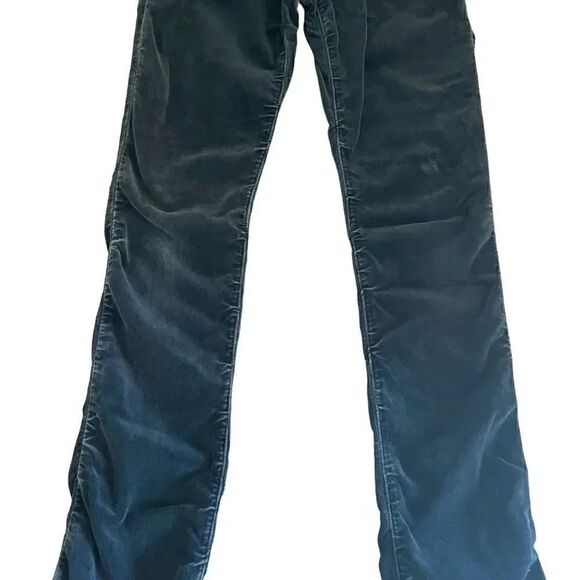 Theory Cotton Blend Green Velvet Skinny Womens Pants SZ 2 - Picture 3 of 14